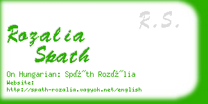 rozalia spath business card